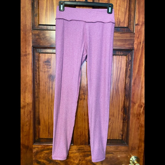 LuLaRoe Lilac Purple Heather/Pinkish-Purple Heathered OS Leggings - Picture 5 of 13